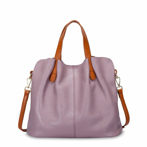 Cowhide Leather Tote Bag