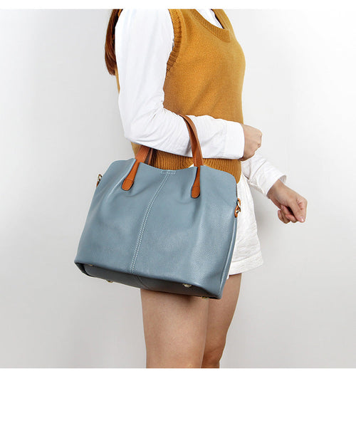 Cowhide Leather Tote Bag