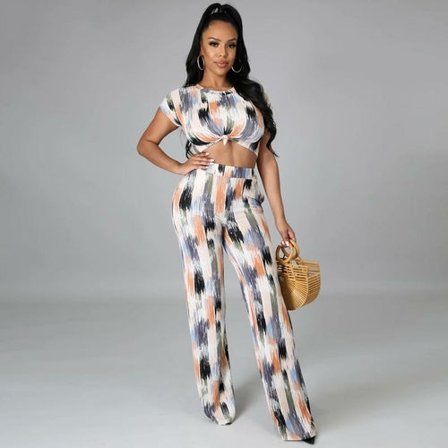 Joselyn High Waist Two Piece Pant Set