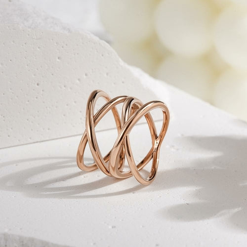 DOUBLE CRISSCROSS RING