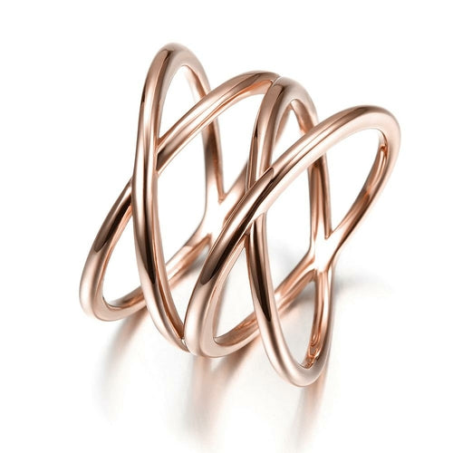DOUBLE CRISSCROSS RING